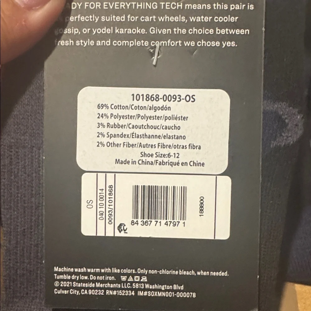 3 pairs of Pair of Thieves Men's Crew Socks size 6-12